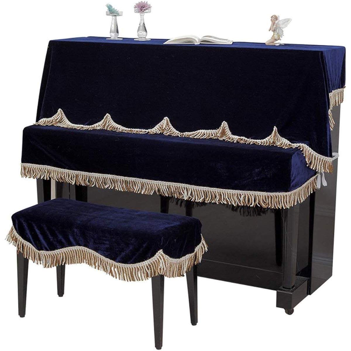 Digital Piano Dust Cover Dust Cover Velvet Fabric Classic Thick Piano Cover Clean Universal for Universal Piano (Color: A, Size: S)