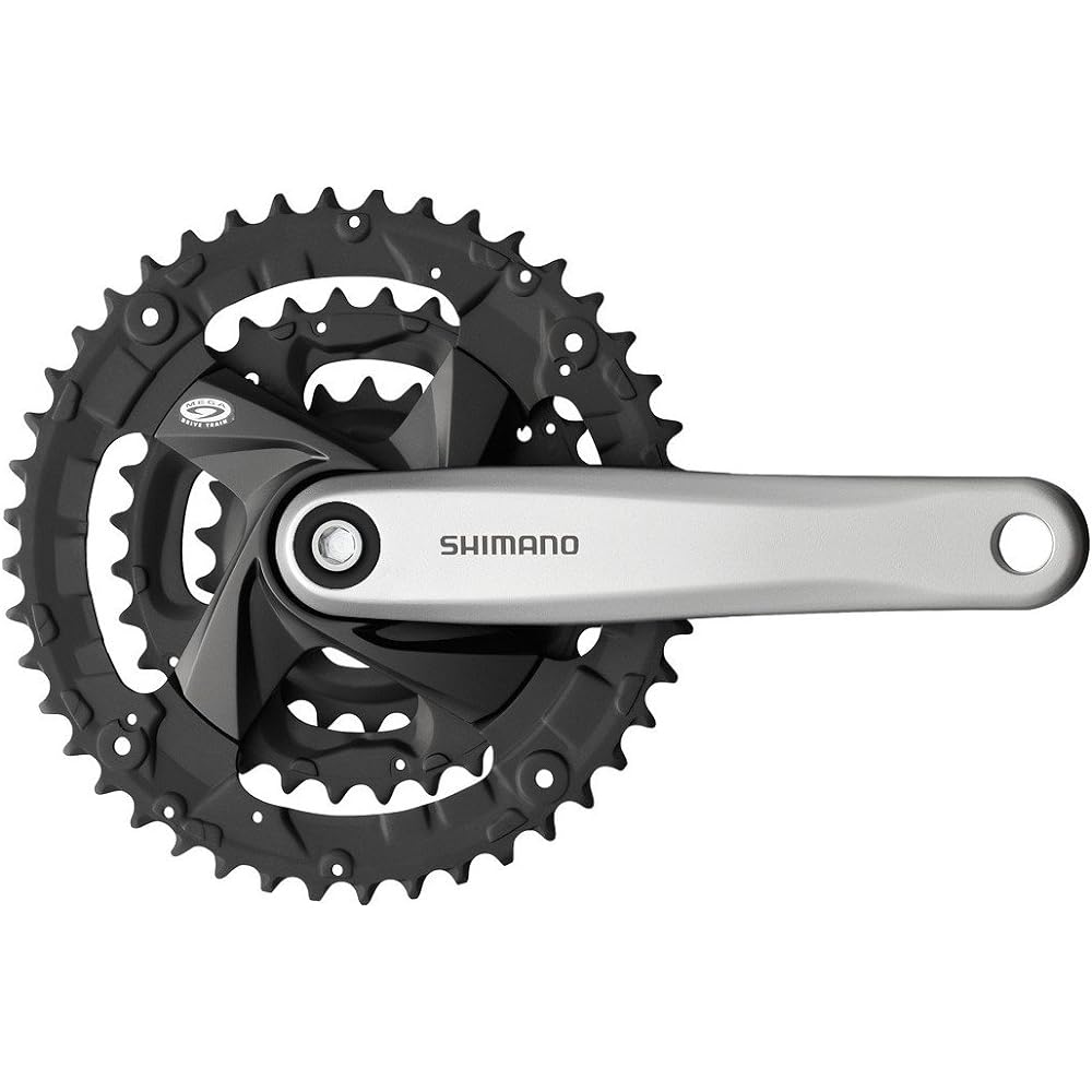 SHIMANO FC-M371 48×36×26T crankset without chain guard EFCM