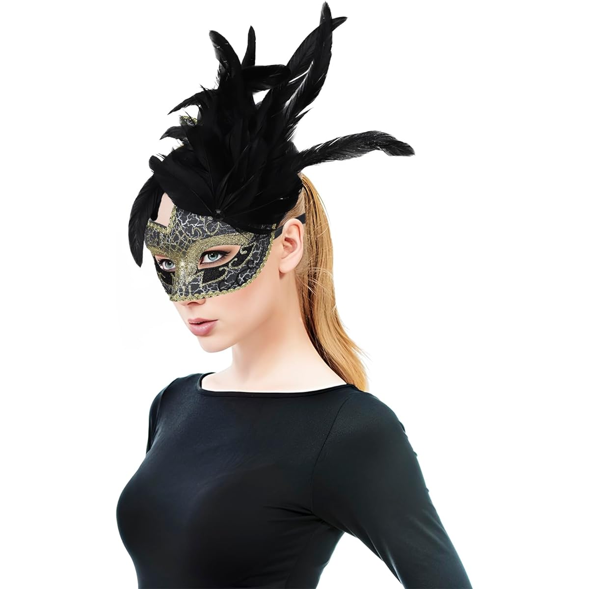 Mask Halloween Fox Mask Cosplay Costume Half Face Animal Fur Party Christmas Eye Cat Mask Easter Half Face Mask