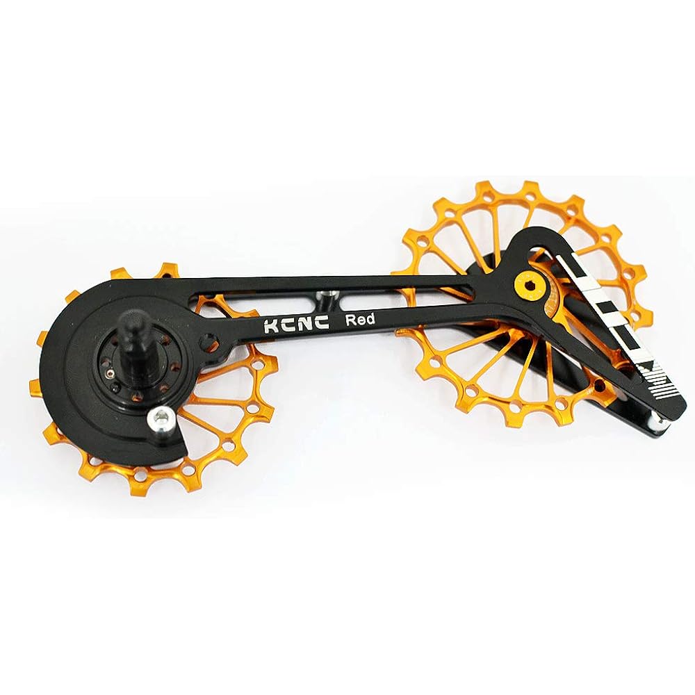 KCNC Road Oversize Pulley Wheel Cage For SRAM Red Force Rival Mechanical, Gold, KOT39-002G, SK2050