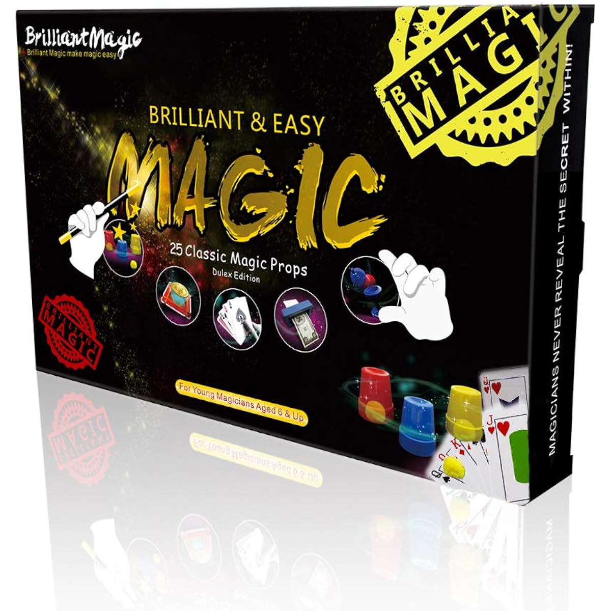 BrilliantMagic Magic Set Magic Kit for Kids Science Toys with 25 Classic Tricks Easy to Play Magic Best for Boys Girls Adults
