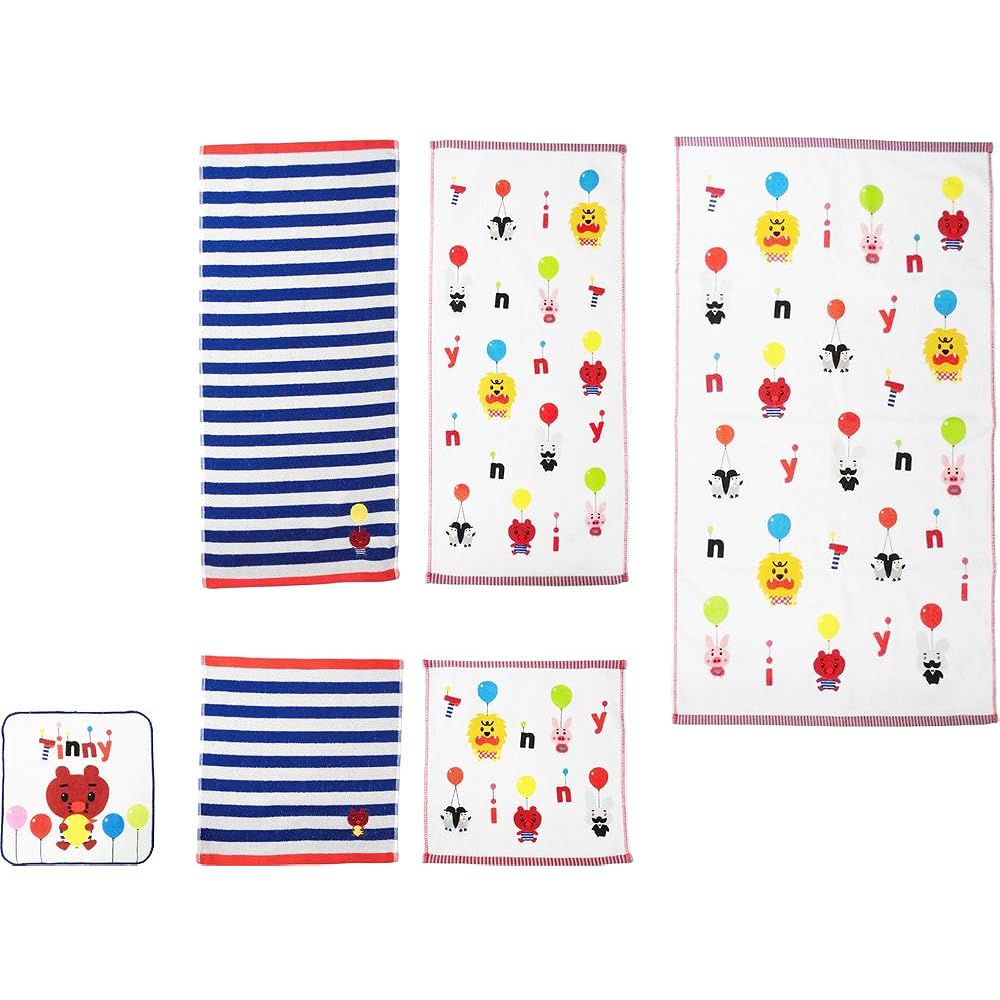 Balloon Tiny Handkerchief Towel (Print) Set of 10 TTN1209