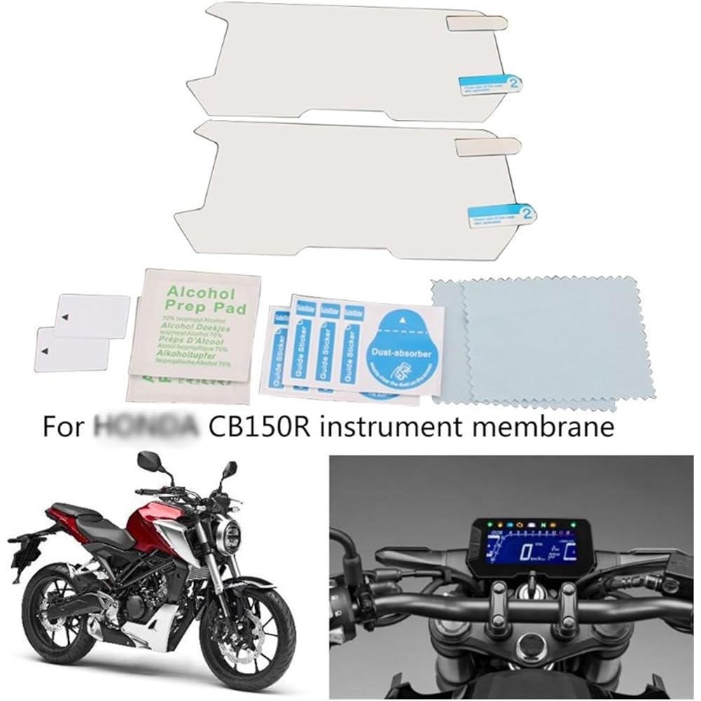 Fits for Honda CB150R CB300R 2018 2Pcs Cluster Scratch Cluster Screen Protective Film Protector Instrument