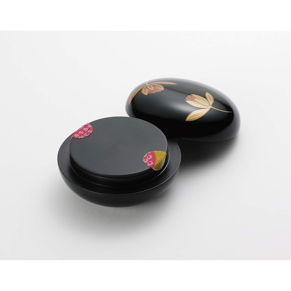 Soul Petit Pot Mini Urn, Wooden, Makie, Spring and Autumn Water, Lacquerware, Hand-held Memorial Service, Mini Urn for Sharing Ashes, 123