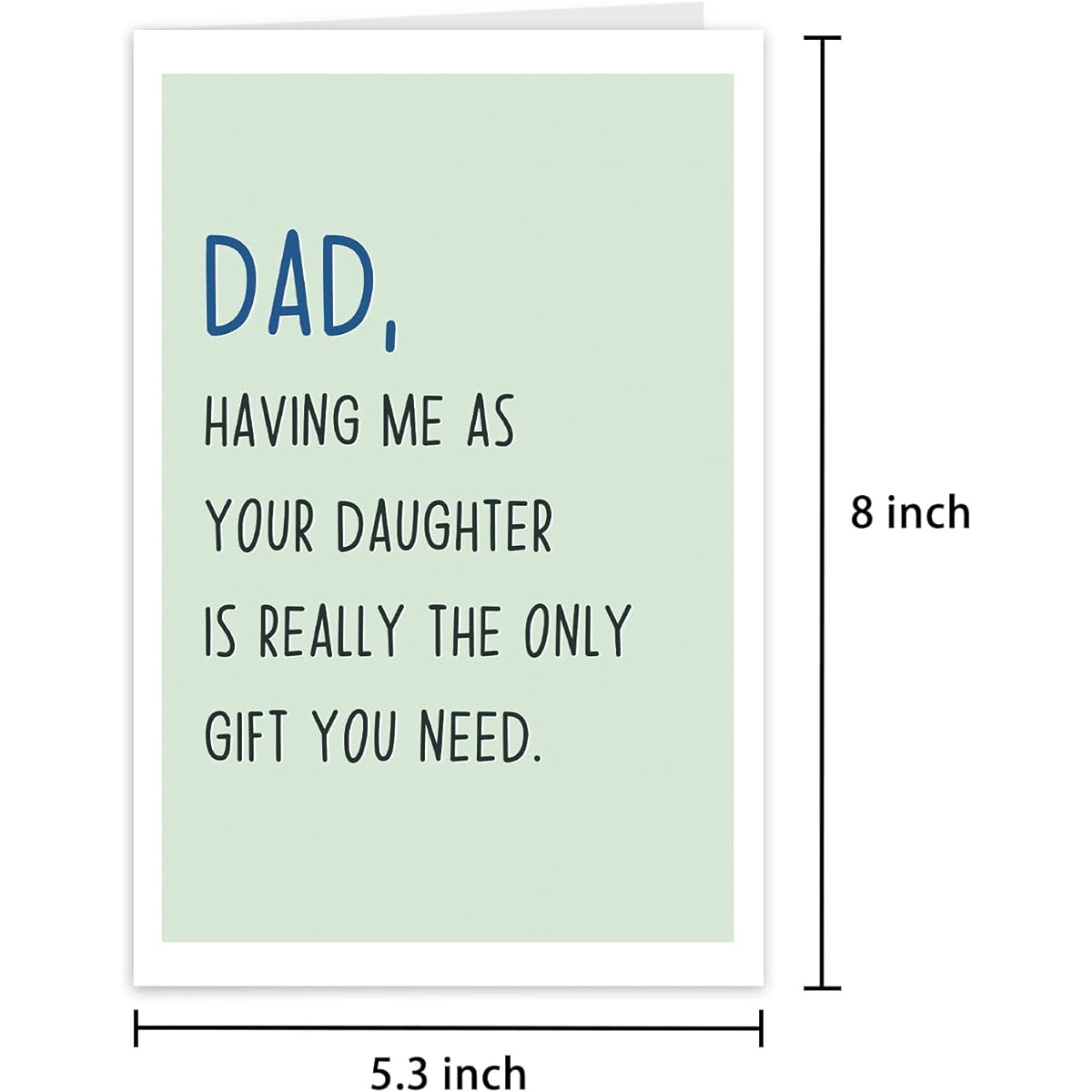 Ulbeelol Father's Day Cards from Daughter Pompous Father's Day Cards Funny Cards for Dad Arrogant Father's Day Cards Rude Father's Day Cards