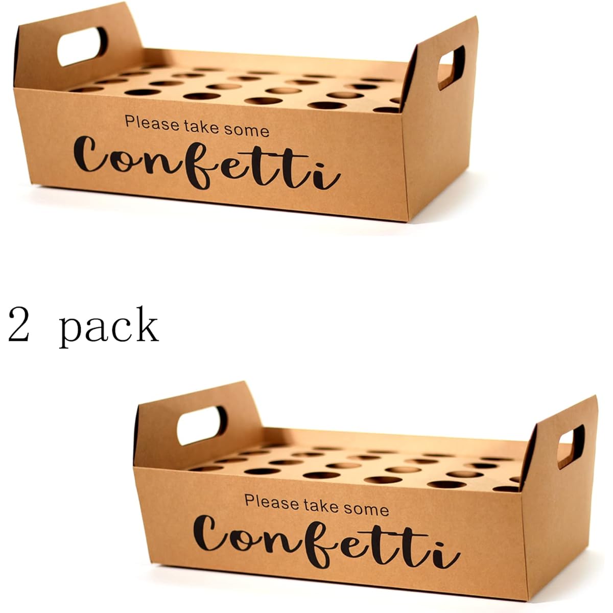 Confetti Cone Stand Box Tray - Wedding Confetti Holder Stand Box Tray with 30 Sheets Cone Paper and 30 Holes for 30 Confetti Cones Stand Tray Holder Box