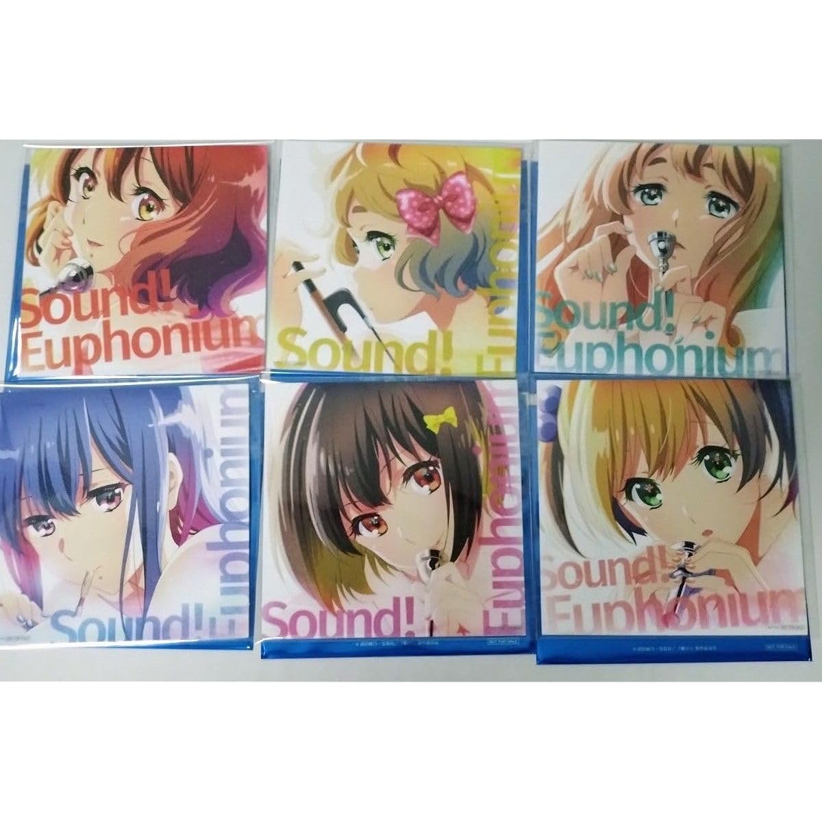 Special Edition Sound Euphonium 2nd Week Bonus Stand Visual Card Set of 6 Kumiko, Midori, Yuko, Mizore, Kanade Satsuki