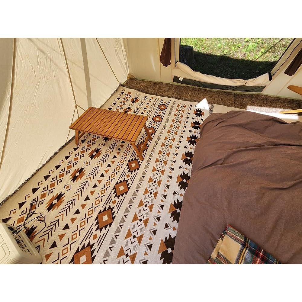 Peel Forest Geometric Pattern Scandinavian Style Camping Outdoor Blanket Multifunctional Picnic Mat Native Pattern Cold Weather Goods Stylish Large…