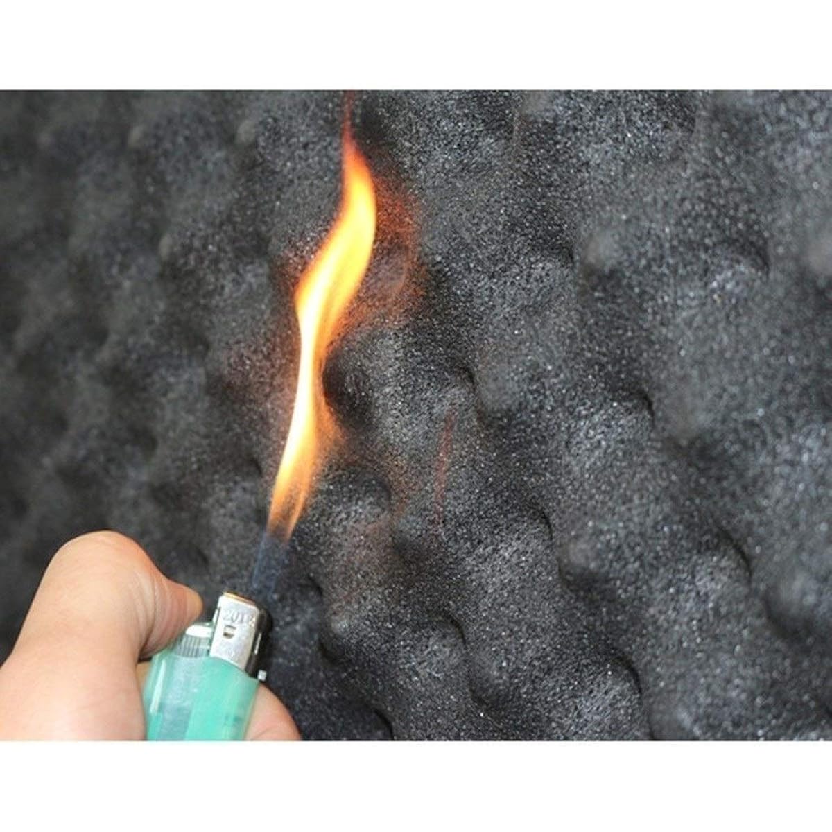 Foldable Acoustic Panel Black Self-Adhesive Sound Absorbing Cotton Factory Plant Soundproof Foam Size: 1.5M