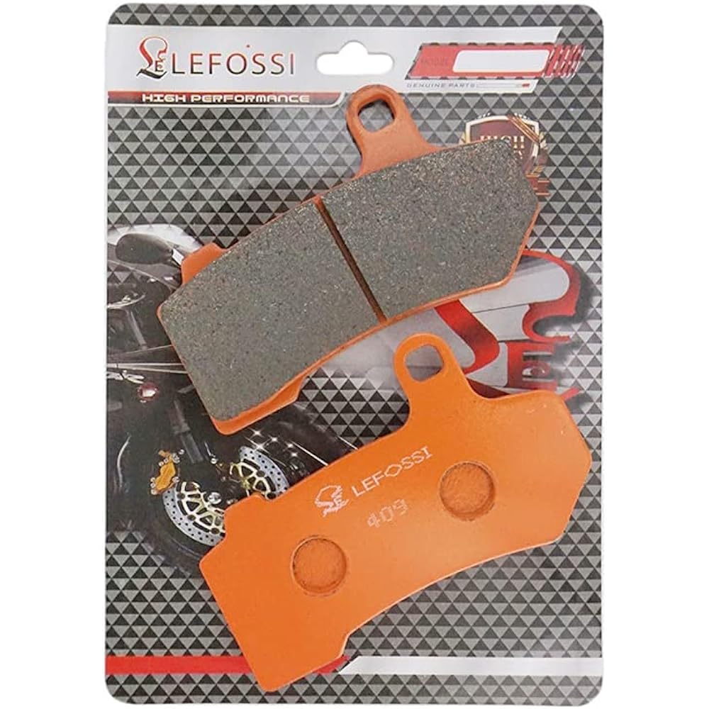 Lefossi Front Rear Carbon Fiber Brake Pad Brake Pad for Harley-Davidson Touring FLTRX Road Glide Custom FLHTK Electra Glide Ultra Limited 2010-2013 FA409FR