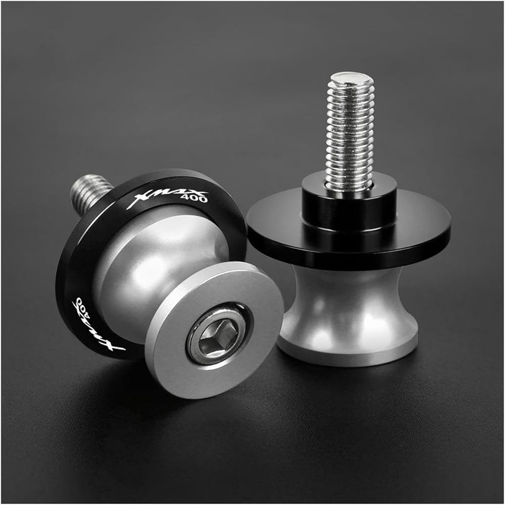 Motorcycle Swingarm Spool Slider FOR XMAX400 X-MAX 400 6mm Motorcycle Accessories CNC Aluminum Swingarm Spool Slider Rear Stand Screw M6 (Color: H 6MM)
