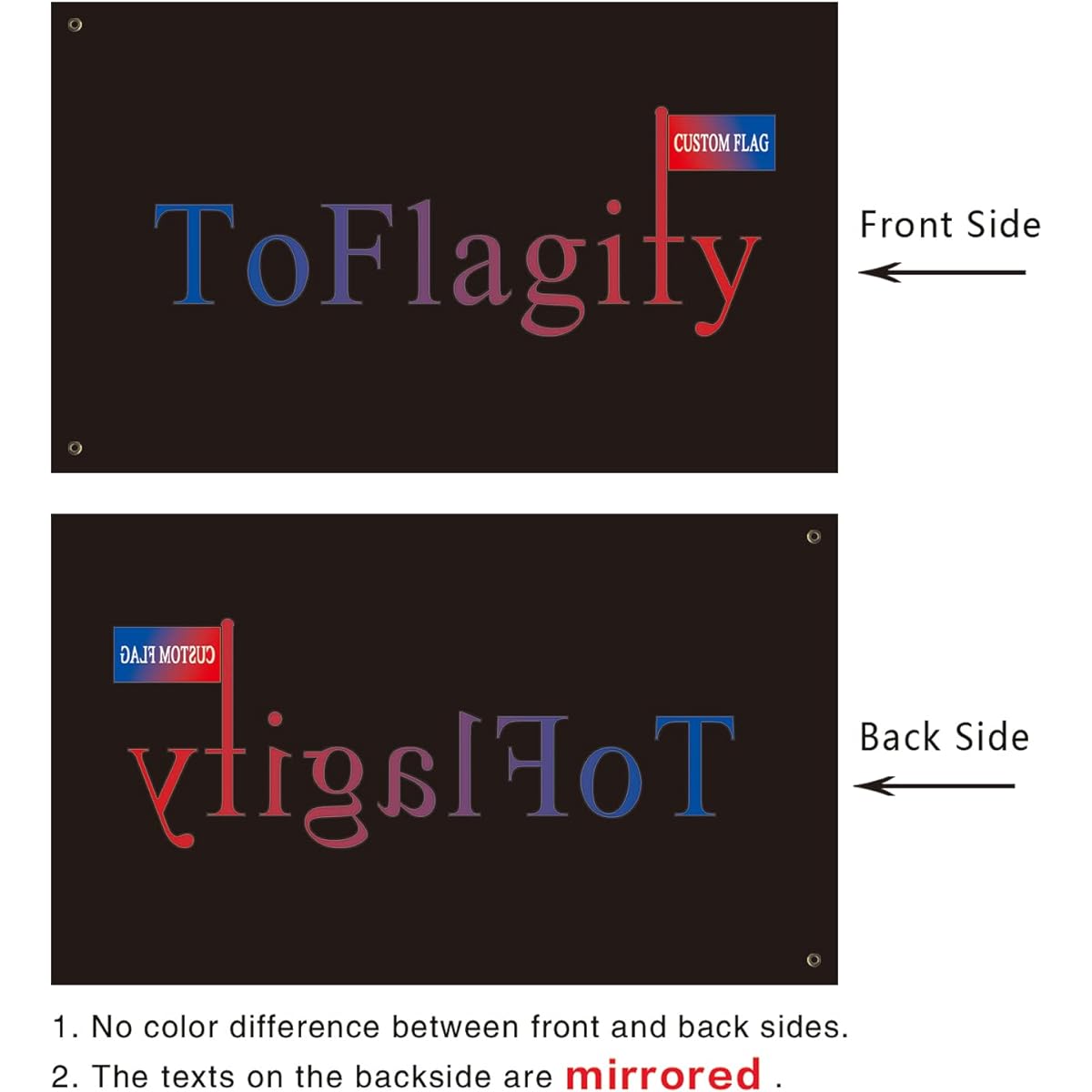 ToFlagify Custom Flags Create Your Own Flag Cool Personalized Customize Flags and Banners 3x5ft College Dorm Room Guy Girl Man Cave Outdoor Indoor Wall