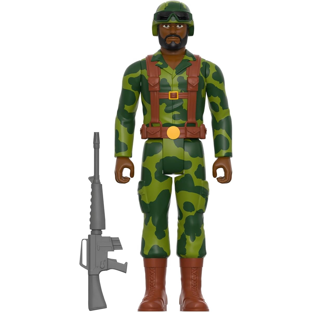 SUPER7 GI Joe W4 CAMO GREENSHIRT M-16 Brown Reaction Figure