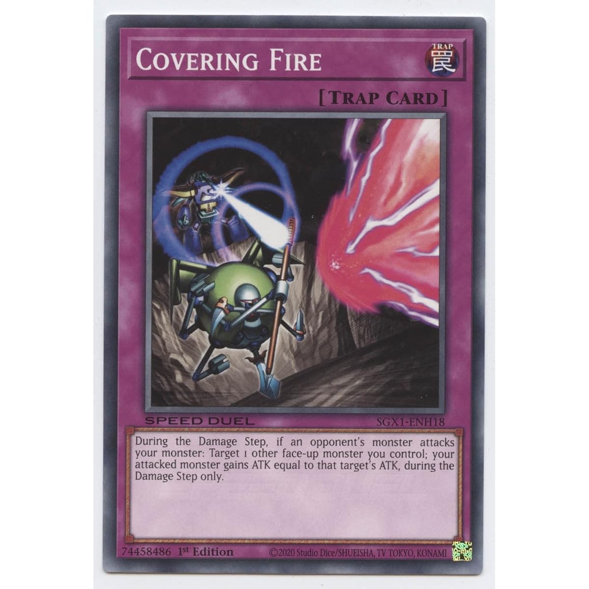 Covering Fire - SGX1-ENH18 - Common - First Edition