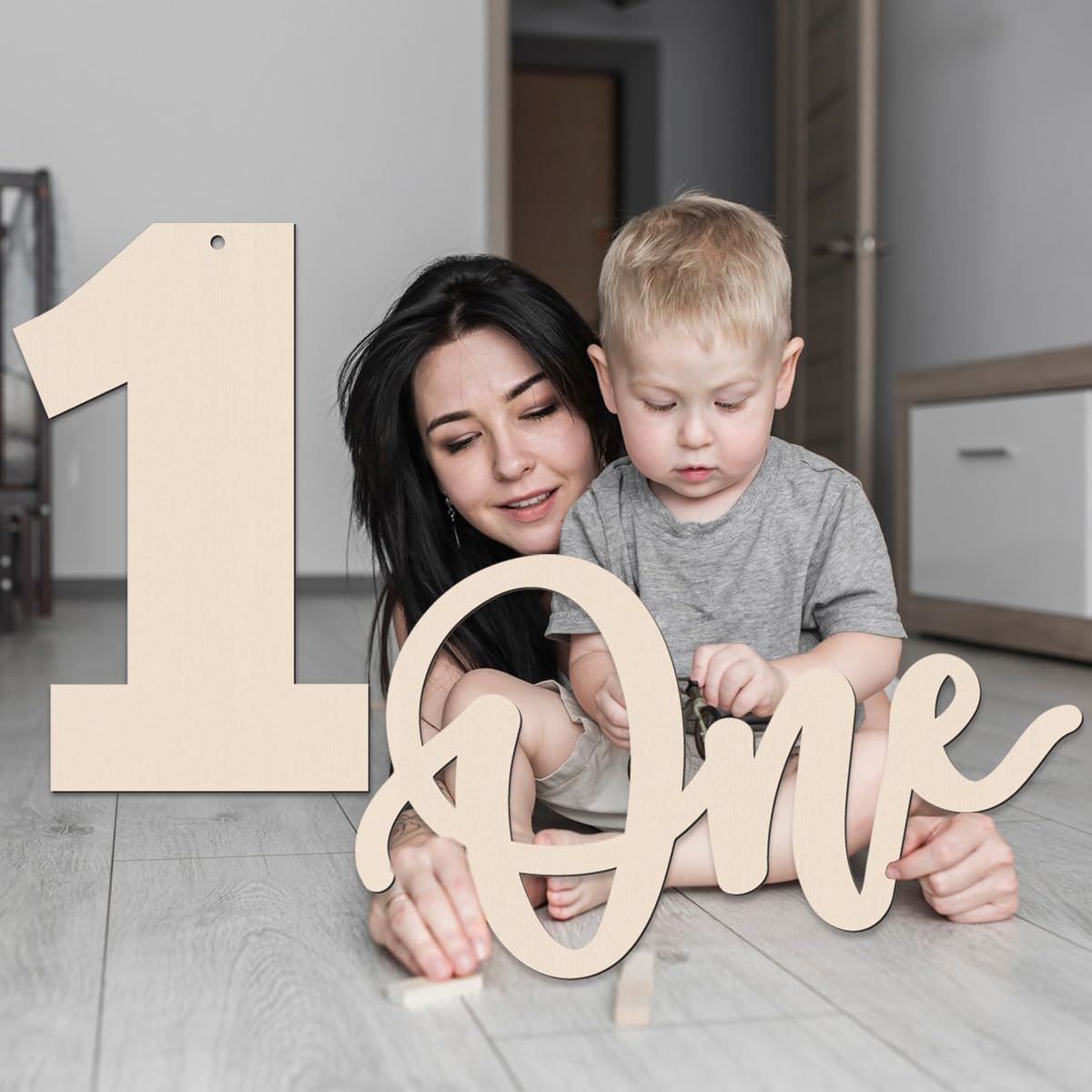 Happy Birthday Wooden Sign Photo Prop Decoration (1)