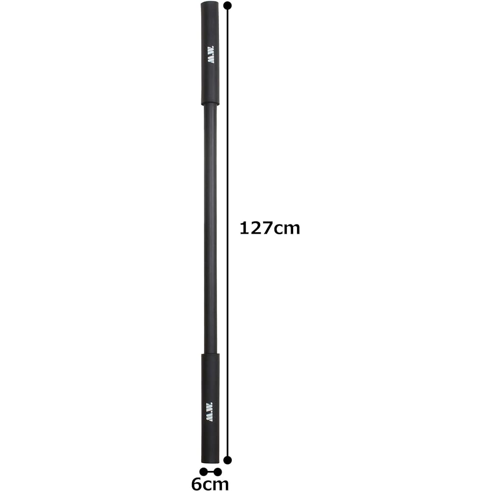 MARTIAL WORLD Flexible Cane Martial Arts T-JYO Diameter 6cm (Handle 4cm) x Length Approx. 127cm Black