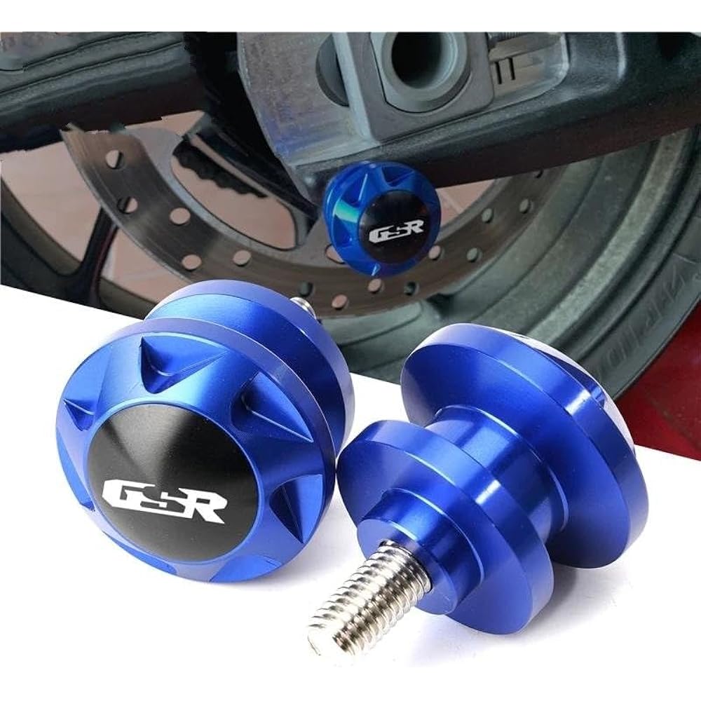 Bike Stand Screw Swing Arm 8mm Motorcycle CNC Swing Arm Spool Slider Stand Screw Accessories For GSR 400 600 750 GSR400 GSR600 GSR750 All Year (Color: Gold)
