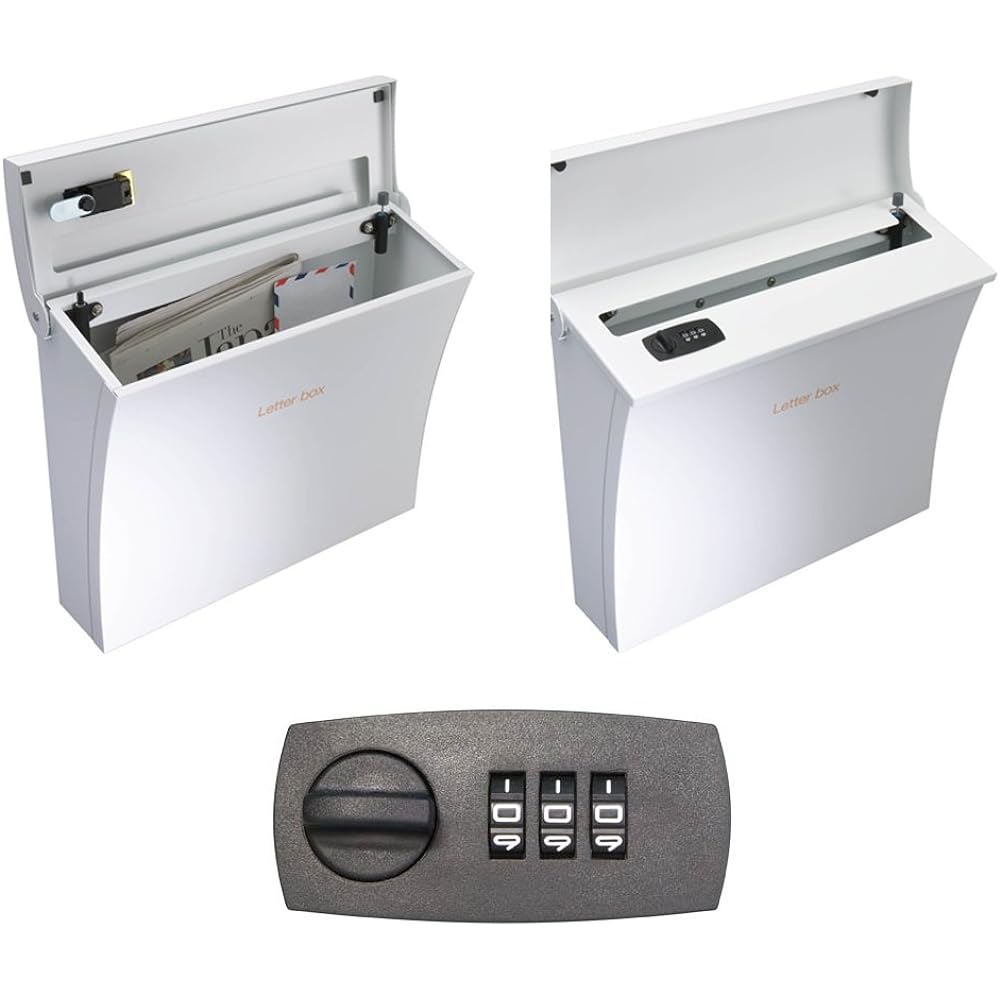 Coisonia Post with adjustable combination lock Luce White