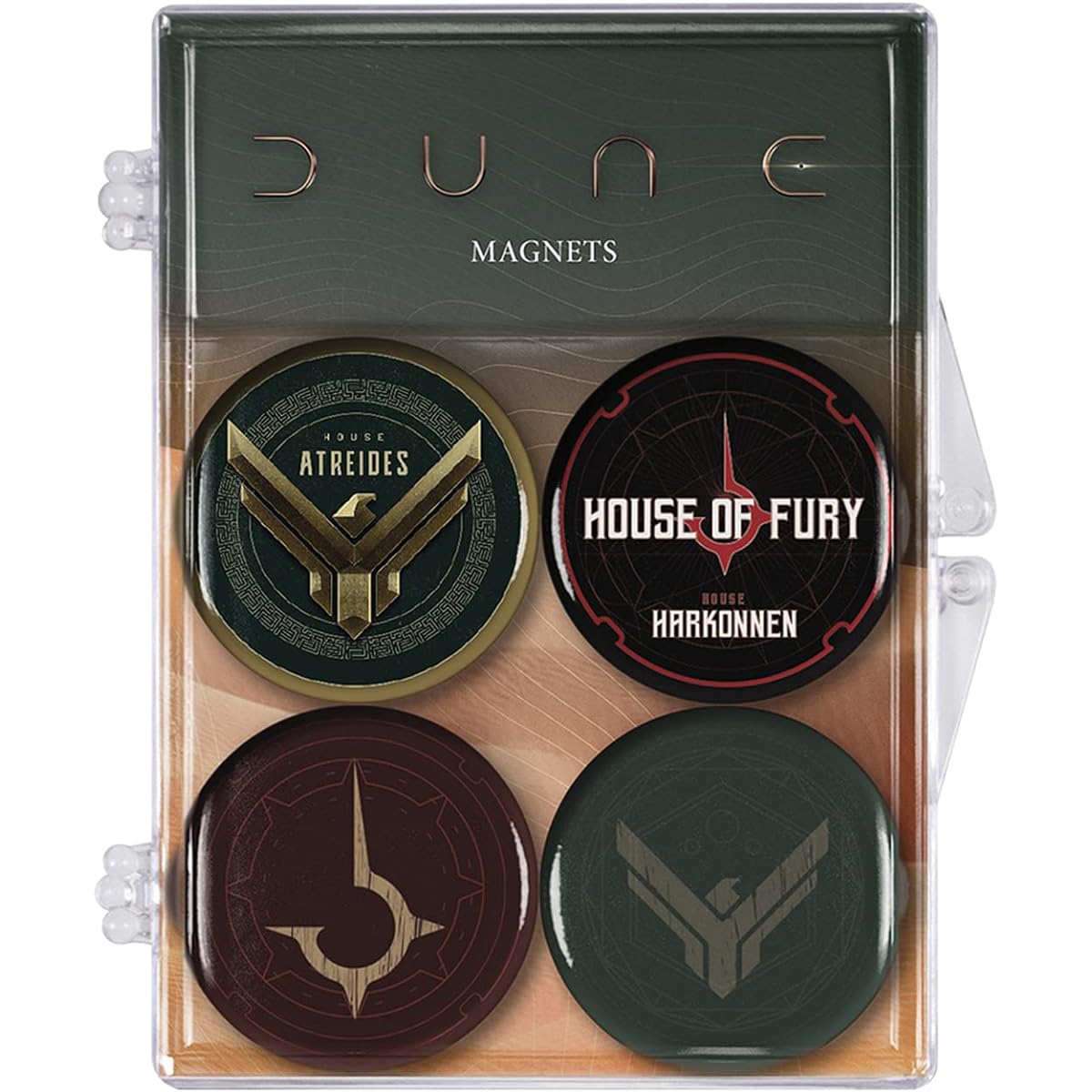Dark Horse Deluxe Dune: Atreides & Harkonnen Magnets 4 Pack Multicolor