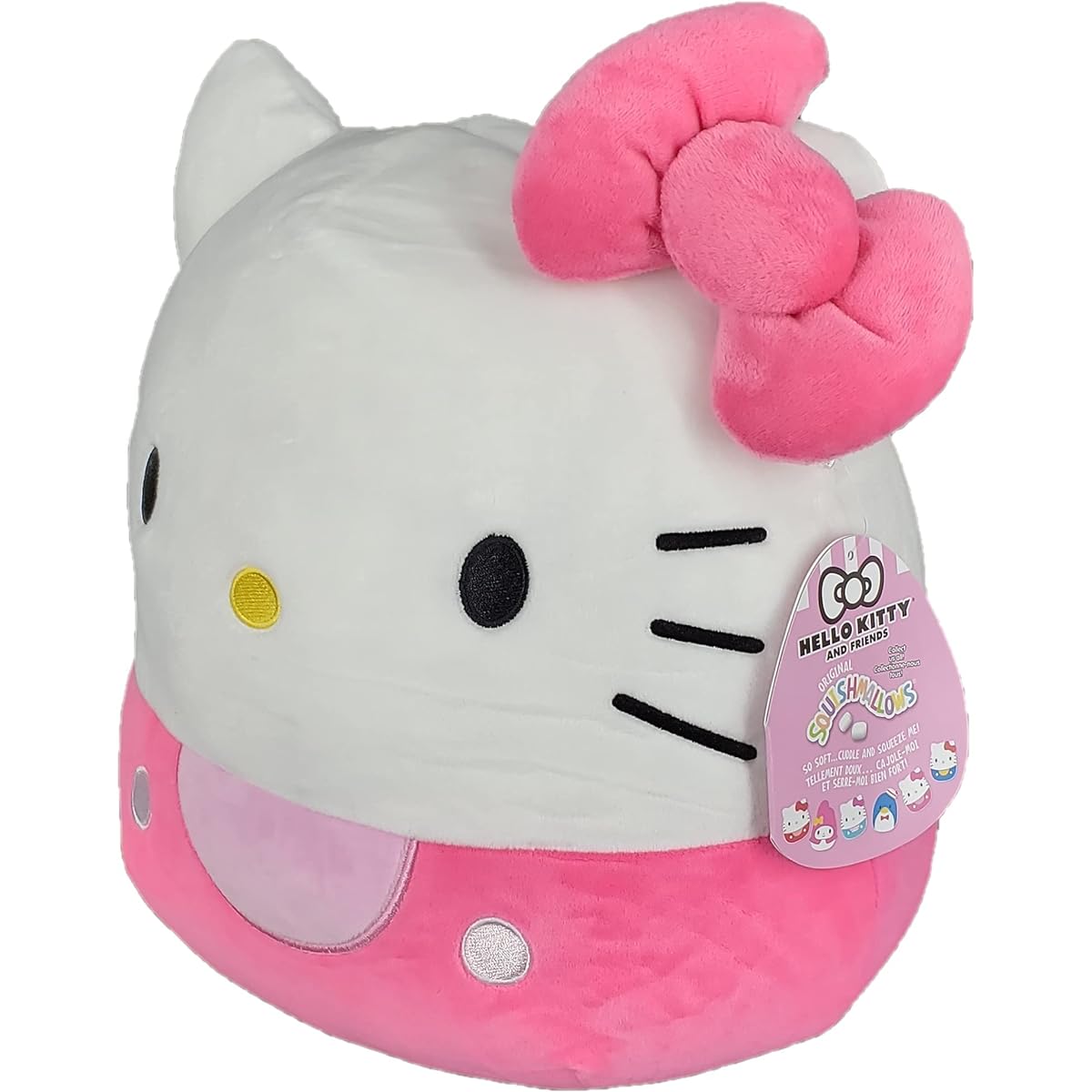 SQUISHMALLOW KellyToys - Sanrio® Hello Kitty® and Friends Squad - 12" (30cm) - Pink Hello Kitty® - Super Soft Plush Animal Pillow Buddies Stuffed Animals Birthday Gift