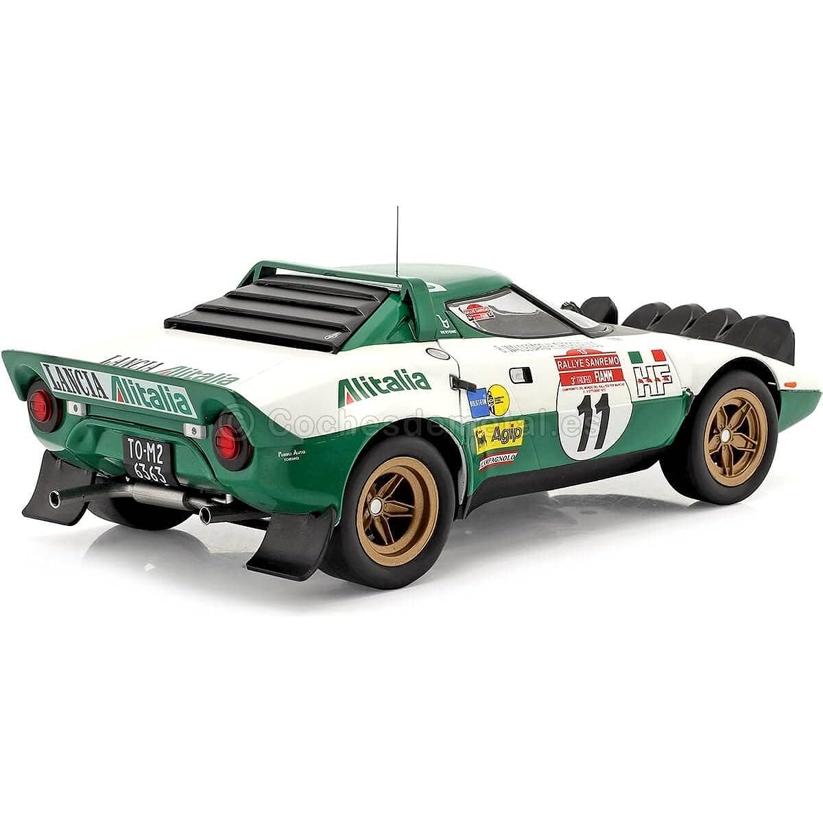 IXO 1/18 Lancia Stratos HF 1975 Sanremo Rally Winner #11 B.Waldegård/H.Thorszelius