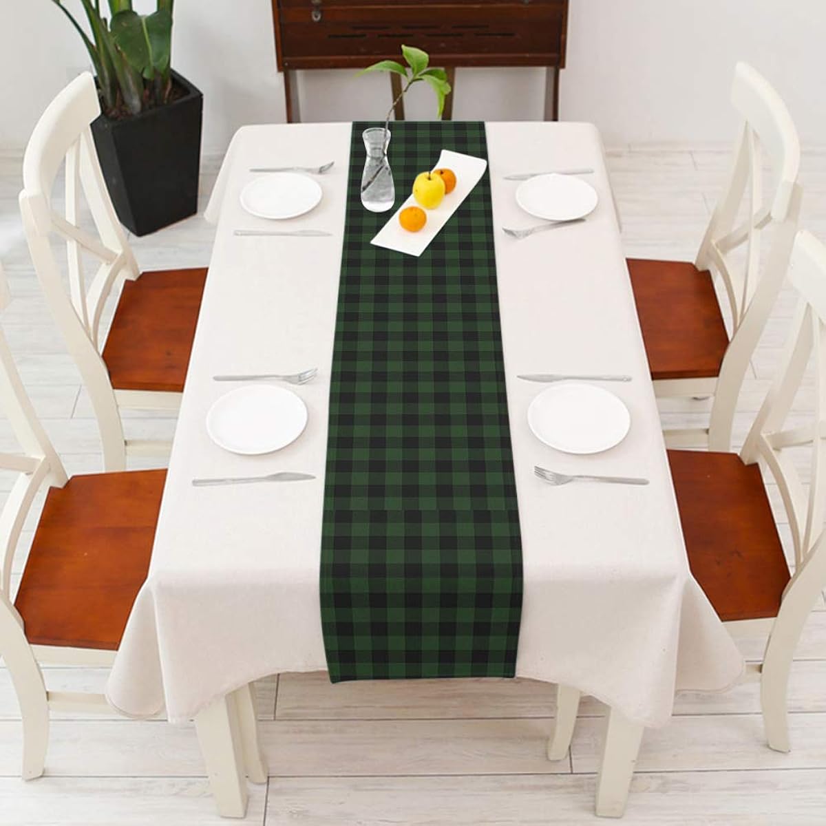 Moslion Rainbow Table Runner, Funny Cat Face Rainbow Cloud Letters Love Heart Cotton Linen Home Decor Dining Room Kitchen Table Runner for Party 14x72 Inch Pink