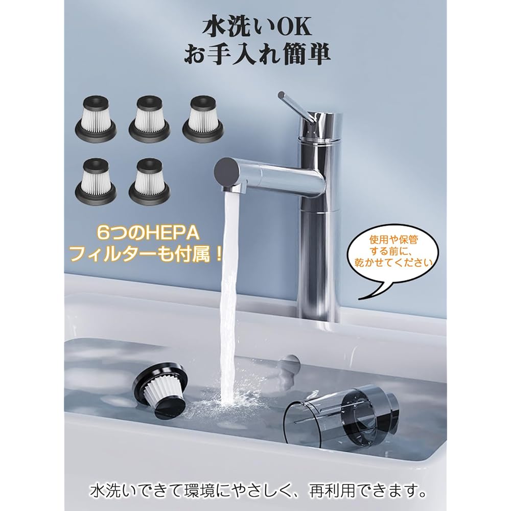 2024 & Super Strong Motor, Handy Cleaner, Multi-functional Mini Vacuum Cleaner, Cordless Car Cleaner (Silver)