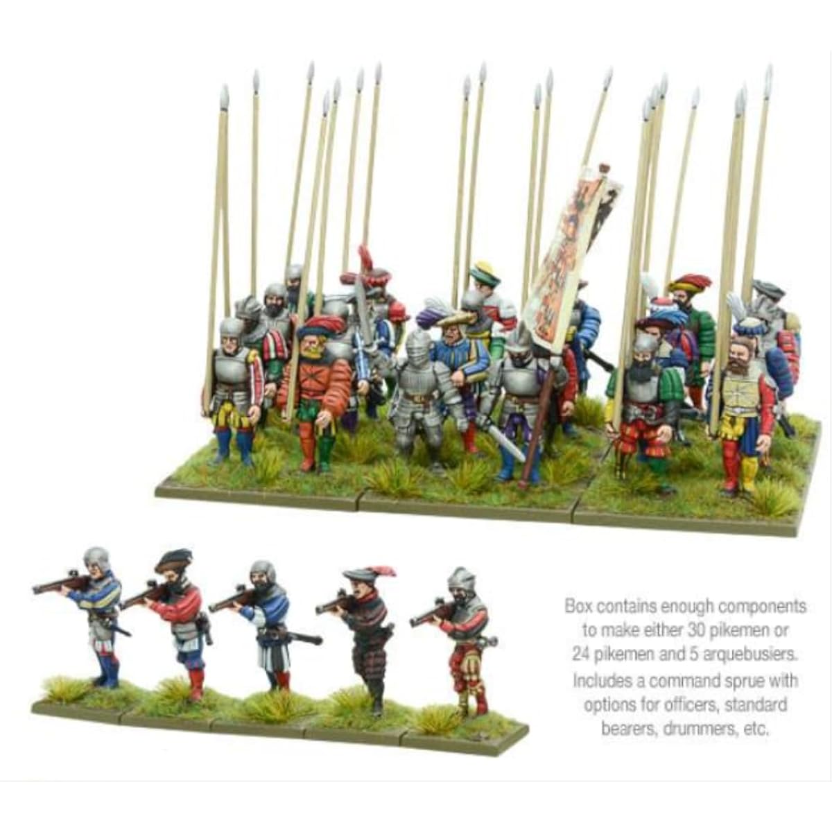 Warlord Games - Italian Wars - Landsknechts Pikemen (30) (28mm scale)
