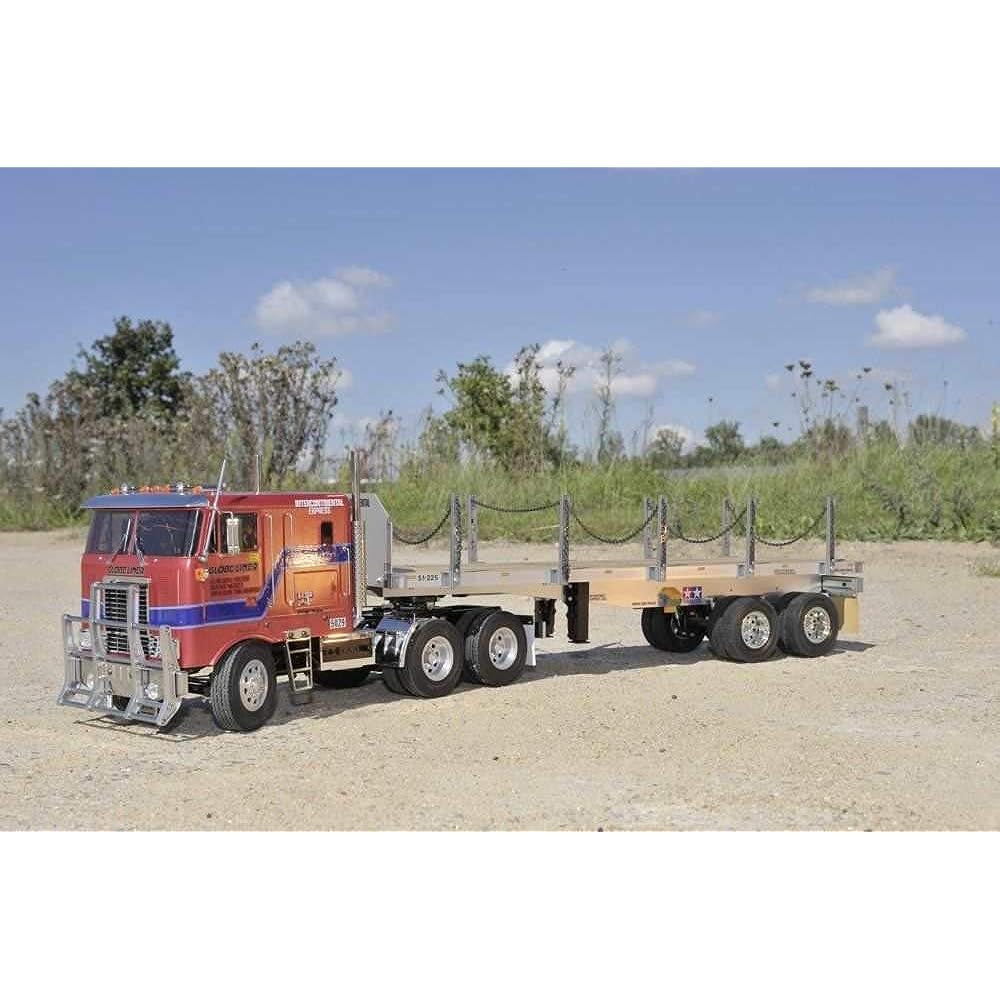 Tamiya 1/14 Electric RC Big Truck Series No.06 Flatbed Semi-Trailer Radio Controlled for Trailer Trucks 56306