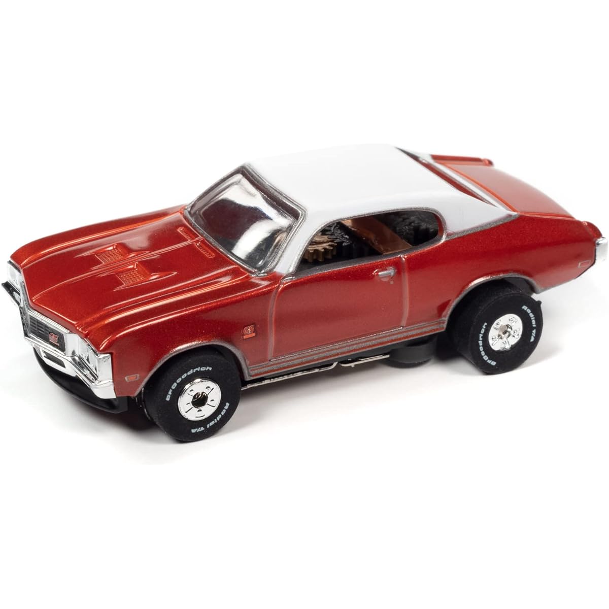 Auto World Thunderjet Cars N Coffee 1972 Buick GS (Red) HO Scale Slot Car