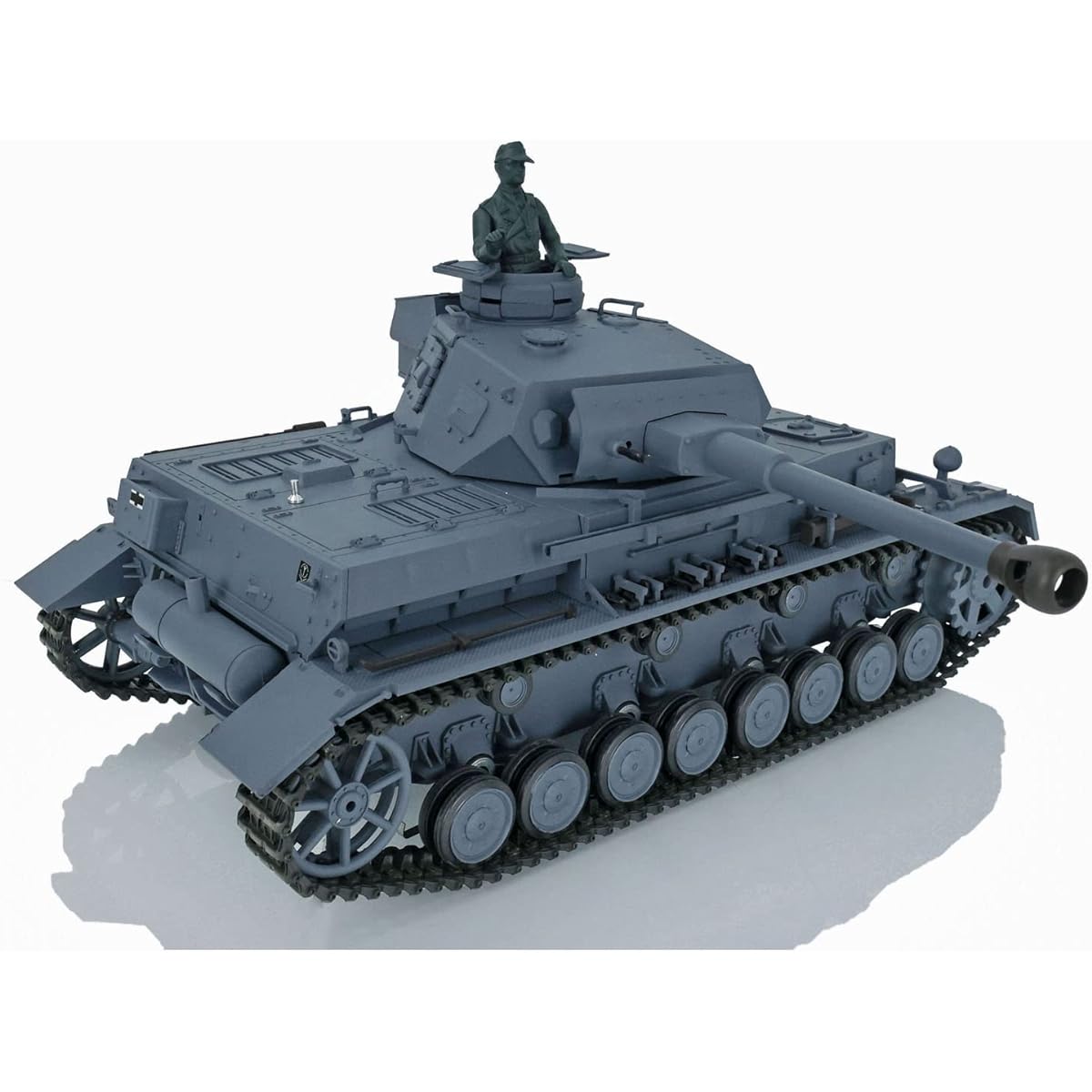 wheelfun Henglong RC Tank 2.4G 1/16 7.0 Plastic German Panzer Iv F2 RTR Tank Model 3859 Infrared Combat 340° Rotating Turret