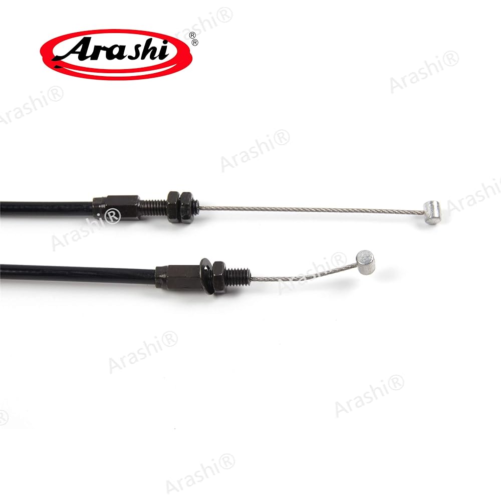Arashi Throttle Cable and Clutch Cable Fits Honda CBR600RR 2003-2006 Motorcycle Replacement Accessories Black
