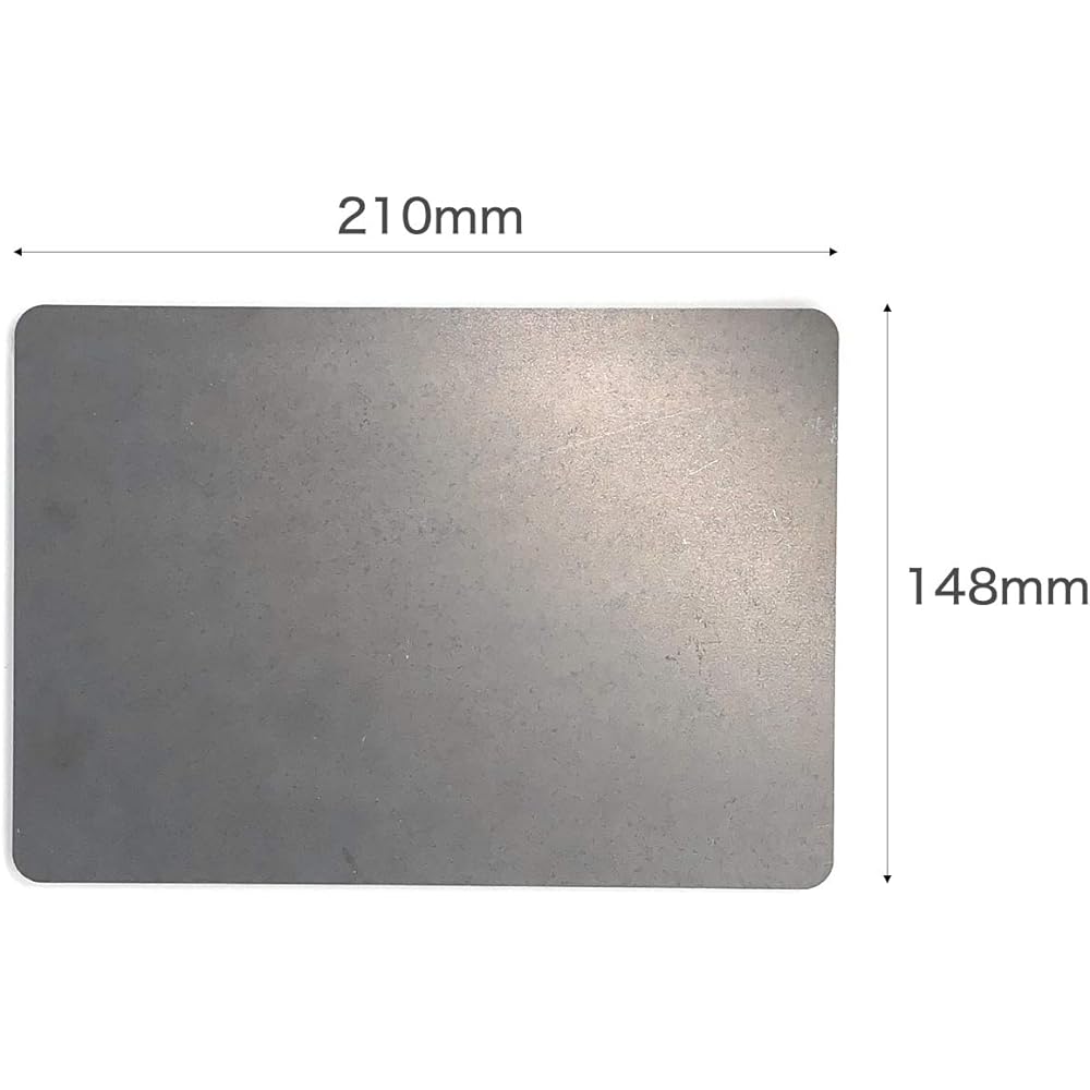 Rounded corner iron plate A5 thickness 4.5mm A5 size (210mm x 148mm) PL-A5-4.5