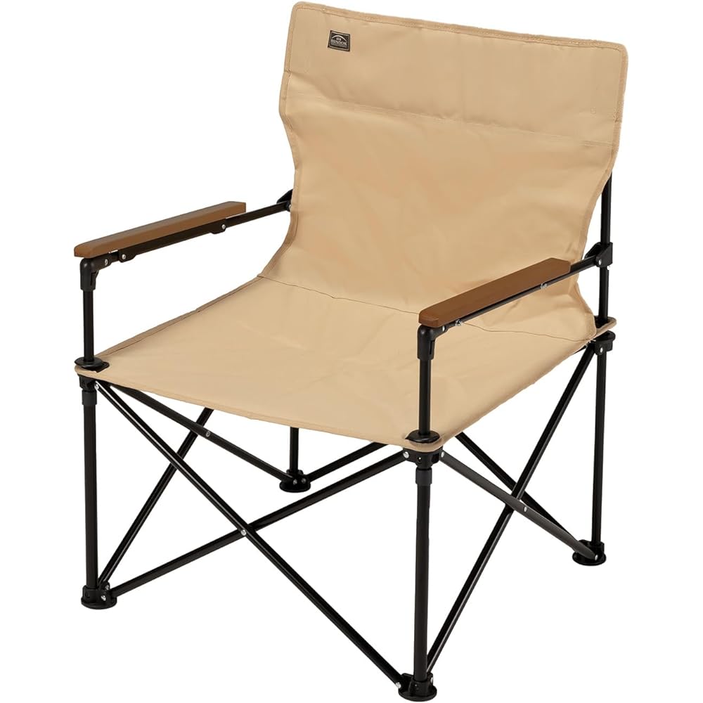 BUNDOK Director Low Chair <Khaki/Beige> BD-123 Storage Bag Included Foldable