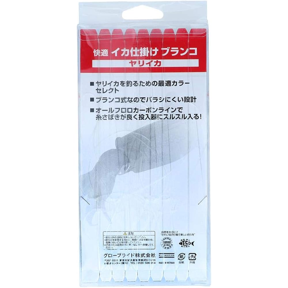 Daiwa Comfortable Squid Mirror SS 11S 7 Pieces Floating Red and White