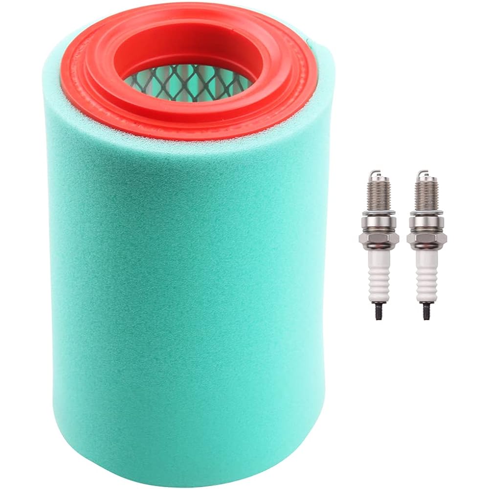 Physeed Big Bear 250 YFM250B Air Filter Replacement for Yamaha Big Bear 400 4x4 YFM400 YFM400F YFM400FB Bear Tracker Bruin 250 YFM250X YFM250B 1P0-E4450-00-00 4XE-E4 450-0 0-0 with Spark Plug