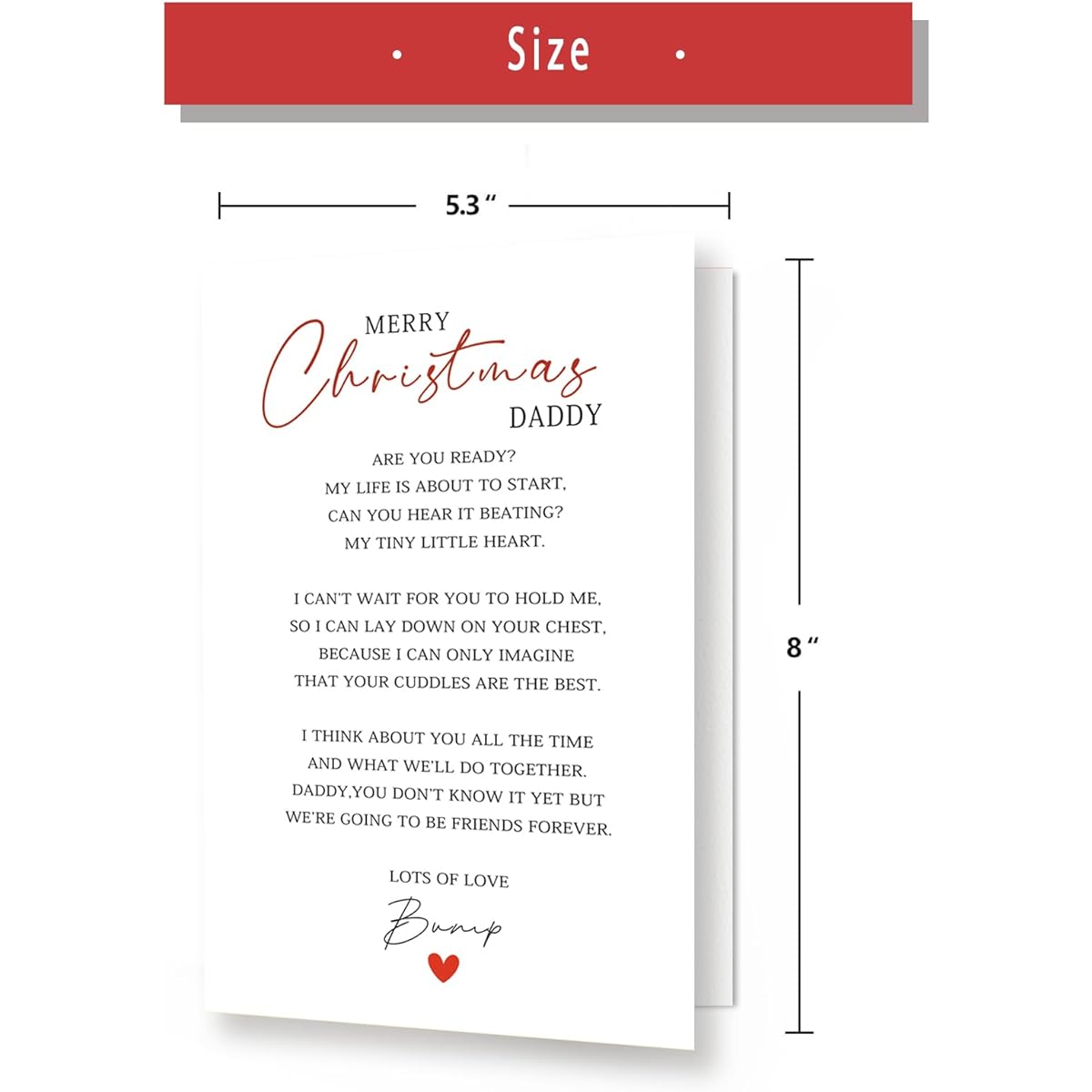 VvOoOvV Humorous First Christmas Greeting Card