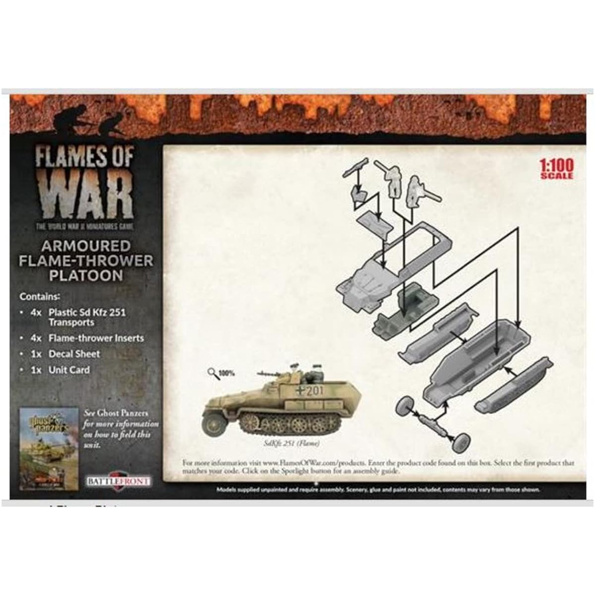 Flames of War: Mid War: Germany: Armored Flame Thrower Platoon (GBX125)