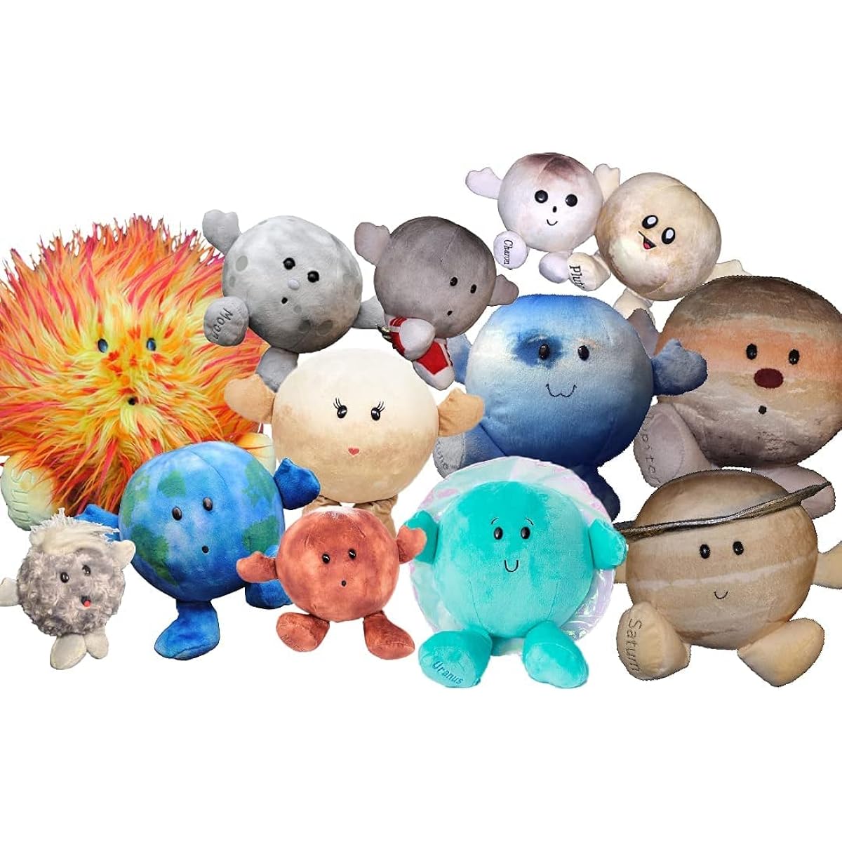 Celestial Buddies Solar System Set 12 Piece Buddies Science Astronomy Space Education Plush Blue Planet Toy