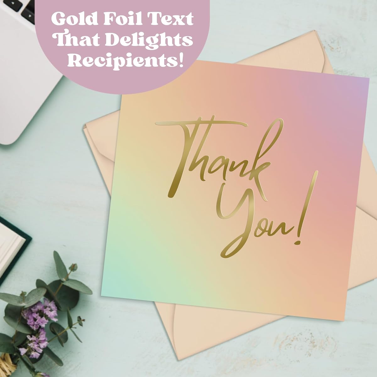 Honey Plum Square Gradient TY Card