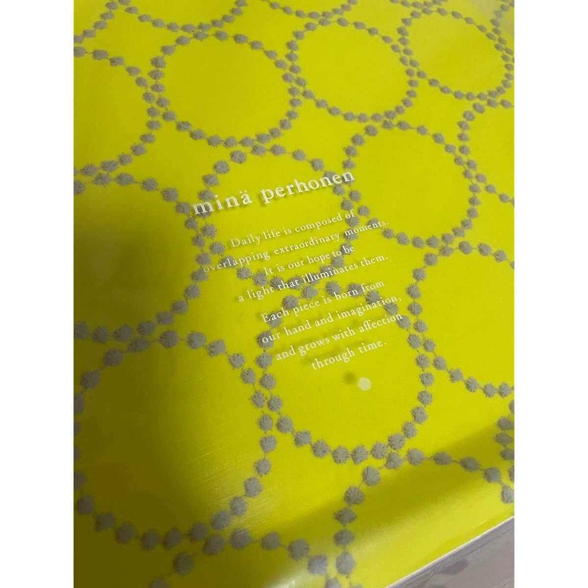 Mina Perhonen Large Tambourine Tray Yellow