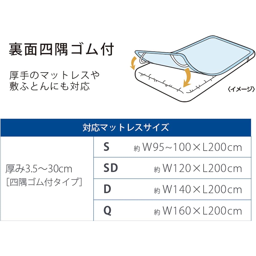 Tempur Cooling Pad Blue Semi-Double Neo Ice Breeze TM Antibacterial Plus 73010389