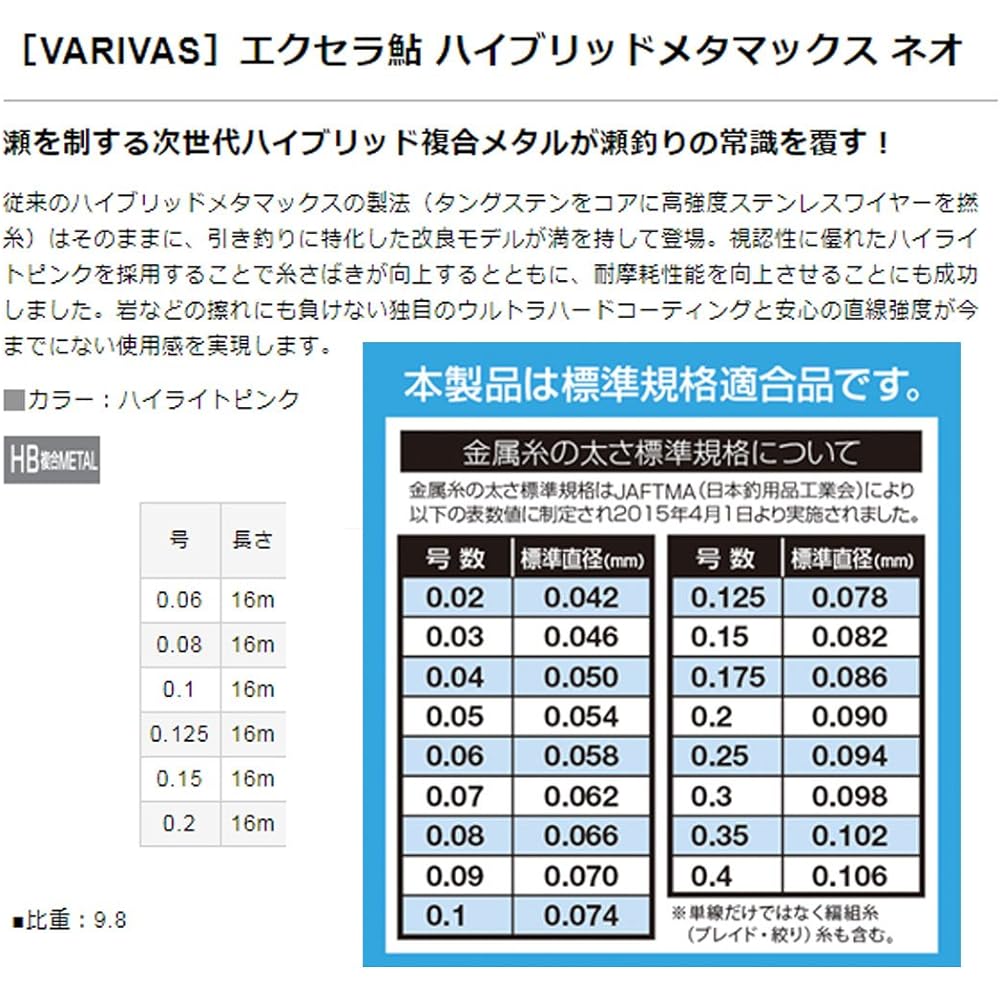 VARIVAS Metal Line Excela Ayu Hybrid Metamax Neo