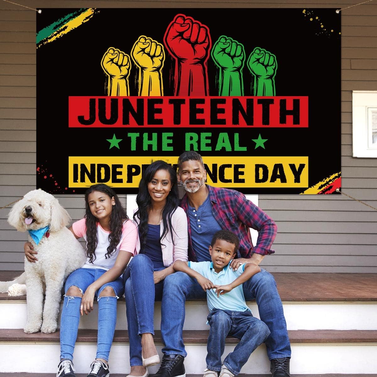 Happy Juneteenth Day Photo Booth Background June 19, 1865 Independence Freedom Day Indoor Outdoor Party Wall Background Decor