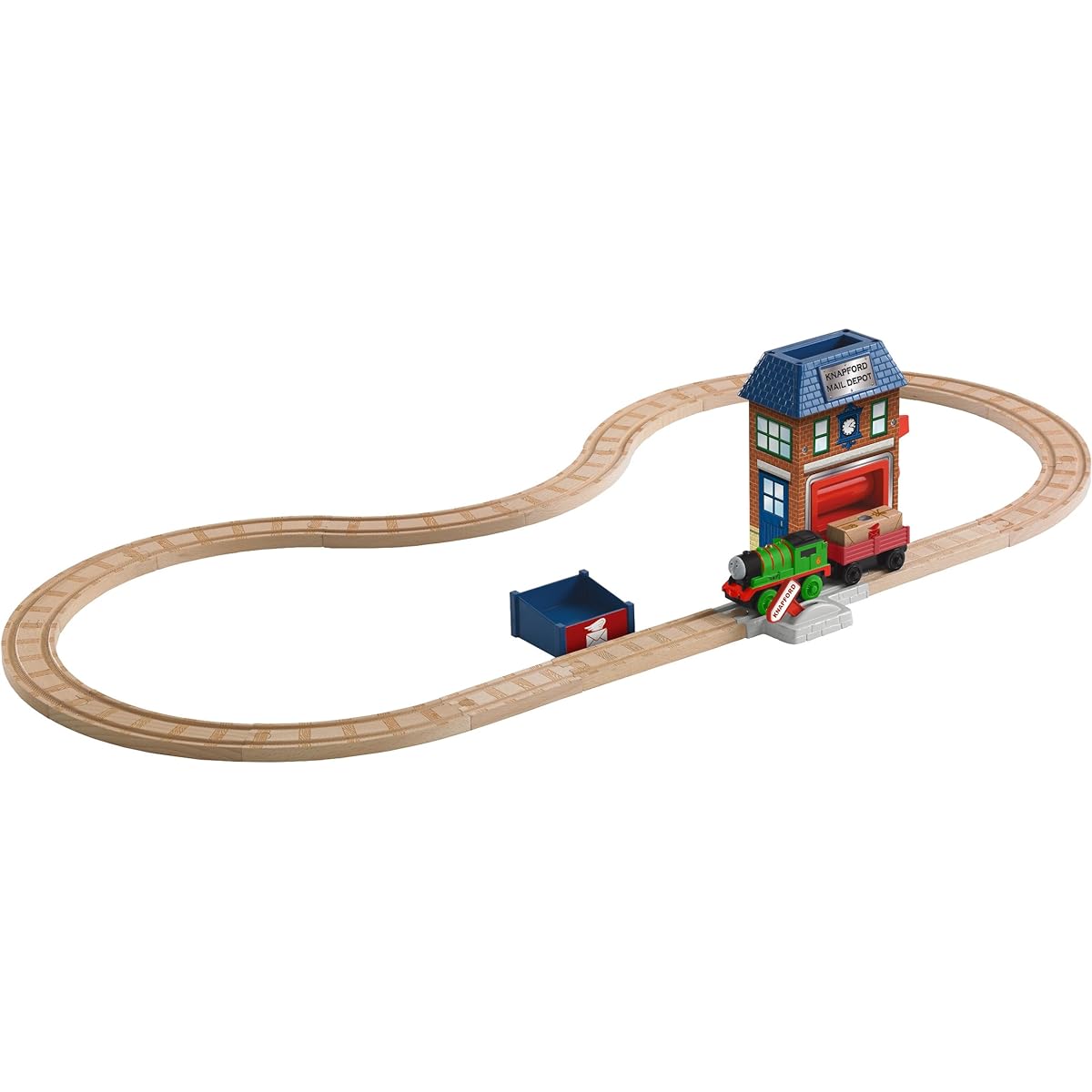 Thomas the Tank Engine Wooden Rail Series Electric Percy and Post Office Set (Y4481)