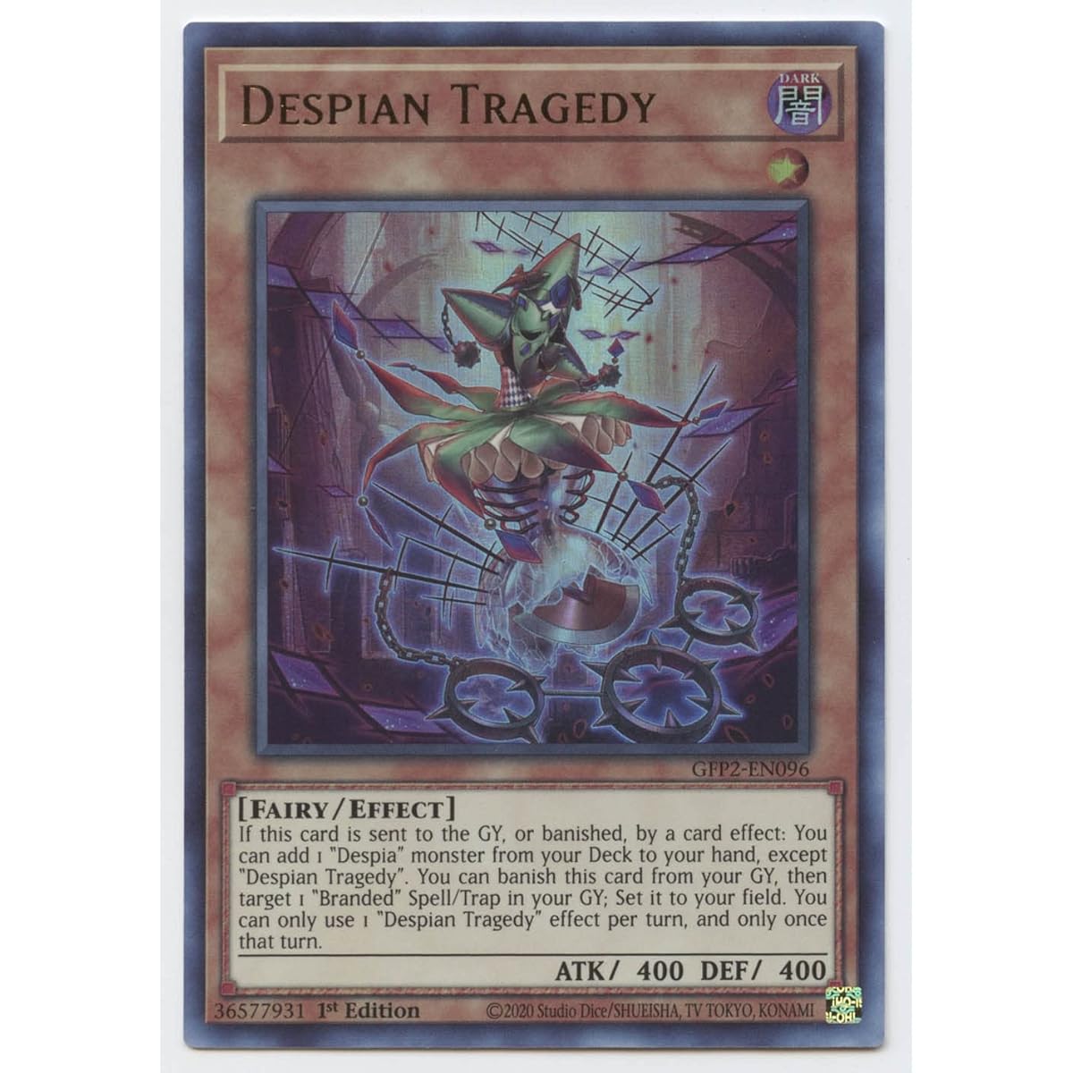Despian Tragedy - GFP2-EN096 - Ultra Rare - 1st Edition