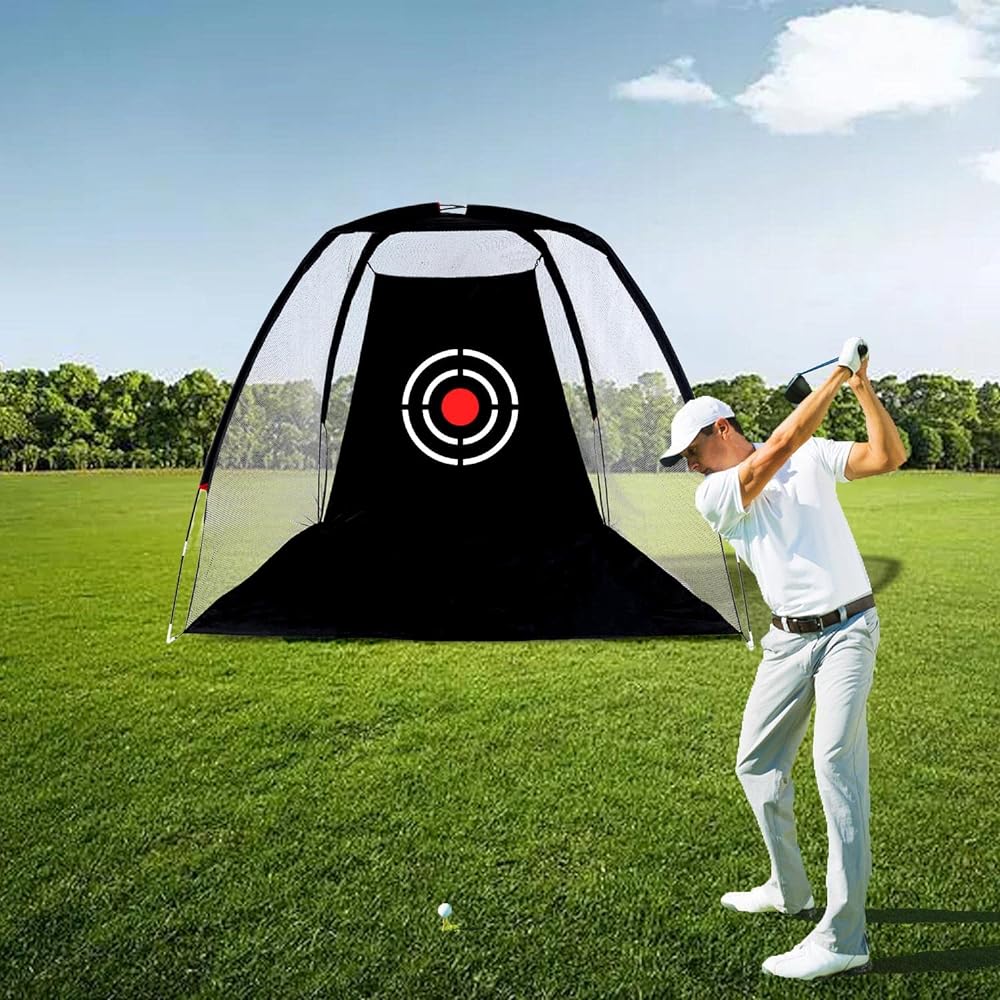 Golf net, golf practice net, golf ball protection net, golf shatter prevention net, golf home practice net, indoor, outdoor, garden, park, 2.1 x 1.5 x 1M