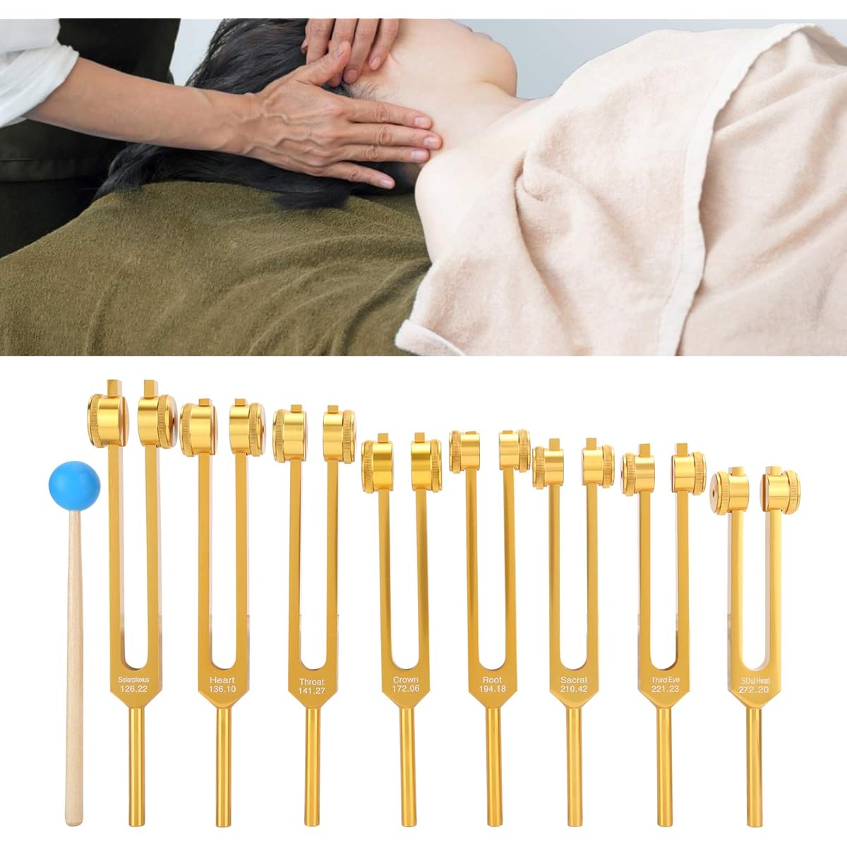 Tuning Forks, Tuning Fork Set, Durable and Safe for Tuning Fork Therapy Meditation