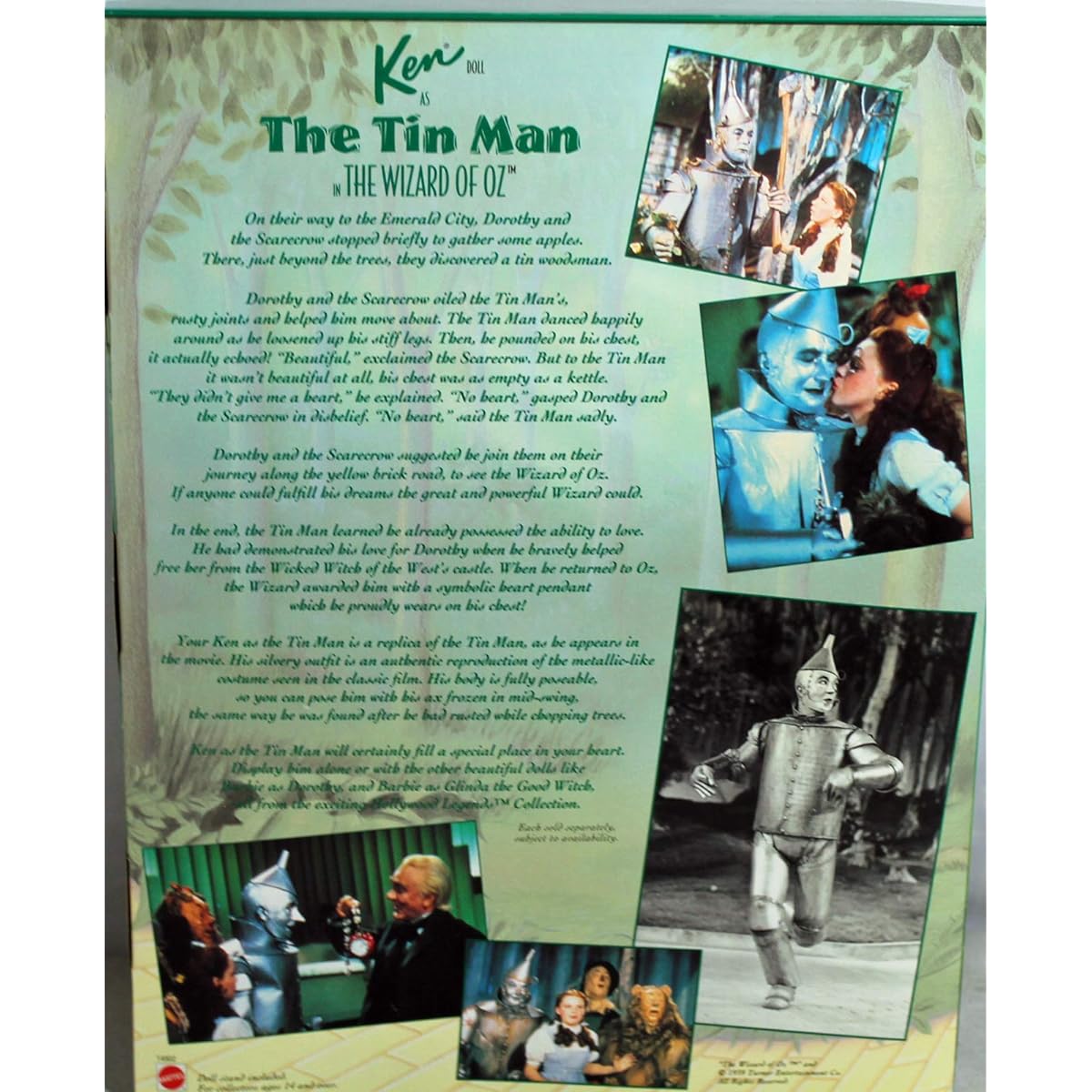 Ken Barbie as the Tin Man Hollywood Legends The Wizard of Oz Collectors Edition