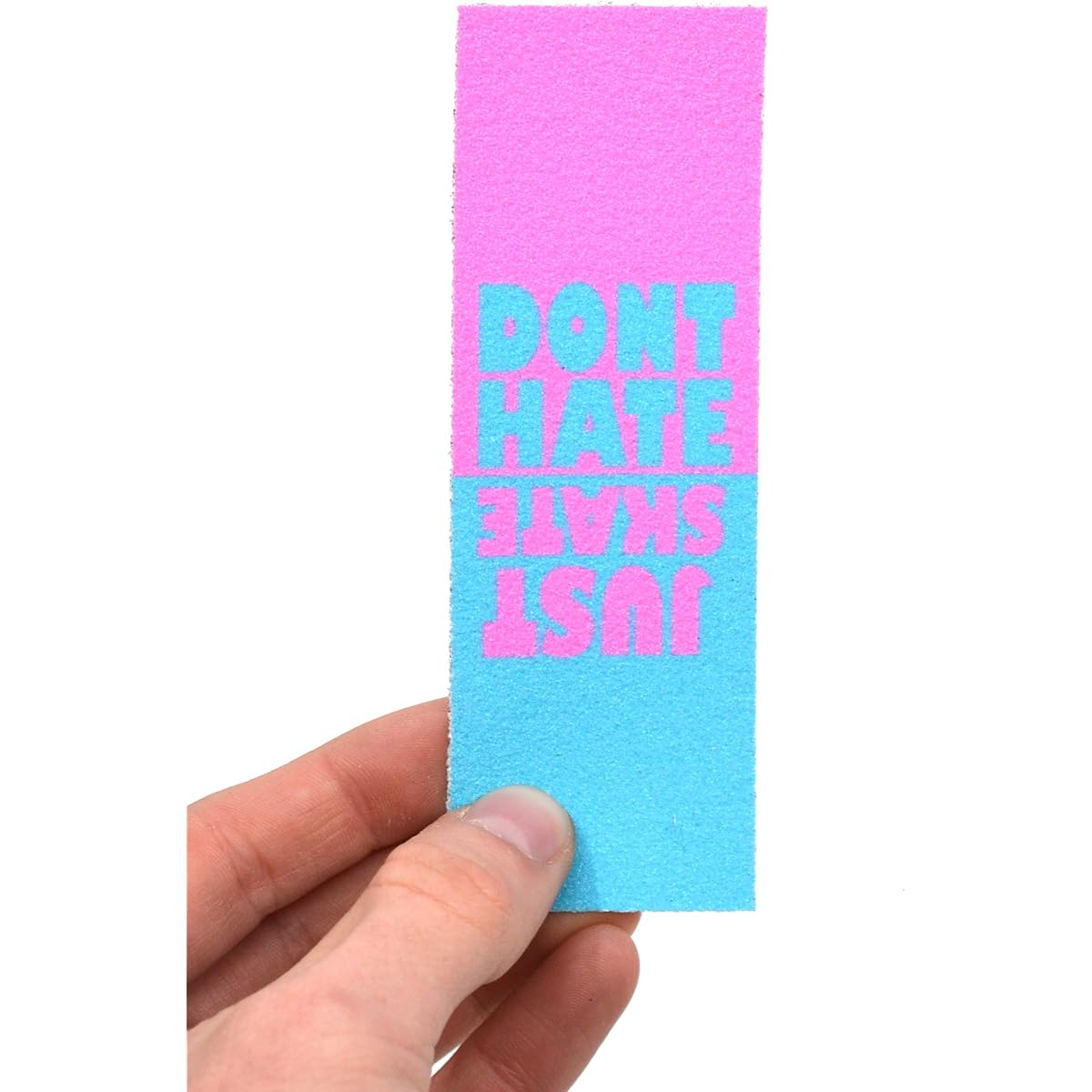 Teak Tuning Premium Fingerboard Graphic Skate Grip Don't Hate Just Skate Cotton Candy Colorway (3 Sheets)